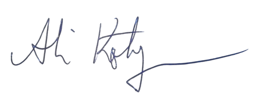 Handschrift von einer Ali Kökyer